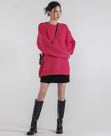 (UNISEX) サイレンスウールオーバーニット