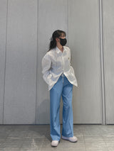 +5cm Ice Tencel Long Wide Denim Pants (3color)