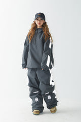 WDフューチャーリフレクティブトラックパンツ / BSR2223FWPT041 WD FUTURE REFLECTIVE TRACK PANTS CHARCOAL