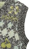 チェリーパターンニットベスト/ CHERRY PATTERN KNIT VEST [BLACK]
