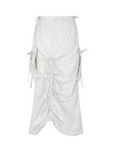 ウィズダムティースローライズラッチドスカート / Wisdom Teeth Low Rise Ruched Skirt BEIGE