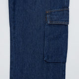 ワイドフィットカーゴダークデニムパンツ/WIDE FIT CARGO DARK DENIM PANTS [17711]