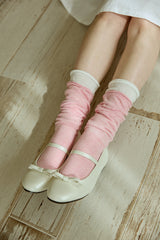 FRILL SEE-THROUGH KNEE SOCKS