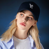 3D Monogram logo over fit ball cap NAVY