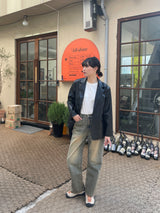 ポイントウォッシングワイドデニム