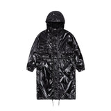 【24SS LSD COLLECTION】フード付きナイロンレインコート_ブラック