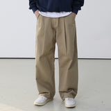BASIC COTTON PINTUCK WIDE PANT'S