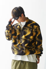 ウェーブフリースプルオーバー / BSR2223FWPO002 ZGZG WAVE FLEECE PULLOVER GOLD BLACK