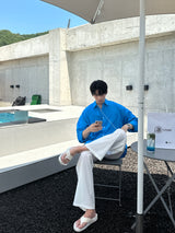 クリーングアイスタックバンディングワイドパンツ / LMN Cooling Ice Two Tuck Banding Wide Pants (4 colors)