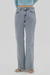 フレアライトブルーブーツカットパンツ / Flared light blue bootcut pants