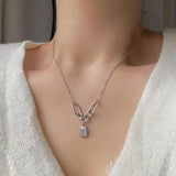 シャインスターユニークチェーンネックレス / bne Shinestar Square Unique Chain Necklace