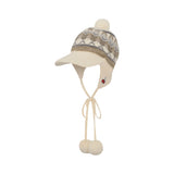 CHERRY BOHEMIAN POMPOM CAP [SAND]