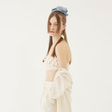 BASIC SHIRRING HAIR BAND (LIGHT BLUE) (6579680739446)