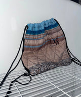 ピンクパッドストリングバッグ / Print padded string bag