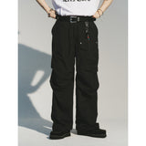 リファインナイロンパラシュートパンツ / REFINE NYLON PARACHUTE PANTS_BK