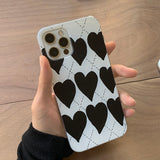 ハートパターンスマホケース