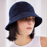 VA Square Stud 6-Panel Bucket Hat / Navy