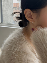 [92.5silver] ドットパールピアス