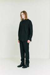 Front Layering Shirt black (6683705933942)