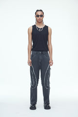 コンマデニムパンツ/Comma Denim Pants Grey
