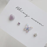 [4 set] jelly butterfly piercing set