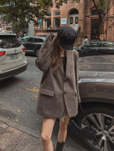 (WOOL 30%) コナヘリンボーンクラシックブレザー