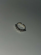 [Nmixx Bae] Silver triple ribbon ring