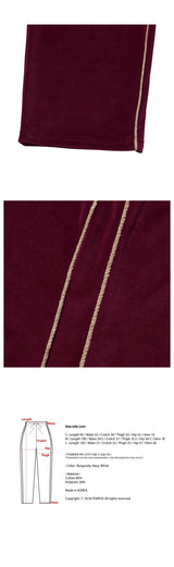 シグネチャートラックパンツ/SIGNATURE TRACK PANTS [BURGUNDY]