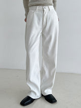 コーデリュロイブラッシュワイドパンツ / Corduroy brushed wide pants (2color)
