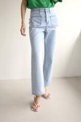 クシオジーンズ / CUSHIO JEANS / STRAIGHT DENIM PANTS