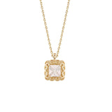 golden beige necklace