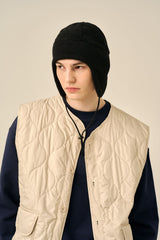 LIGHTWEIGHT QUILTED JUMPER - IVORY