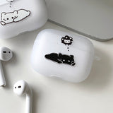 Black - Miss you Somecat Couple AirPods Case_matt