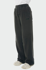 パッチスウェットパンツ/Patch sweatpants(washed charcoal)