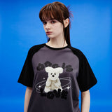 ドッグイズラブラグラン半袖Tシャツ/Dog is love raglan half sleeve tshirts