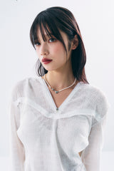 NO.435 ハートパールネックレス