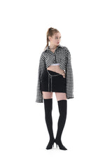 カットアウトミニスカート/CUT OUT MINI SKIRT