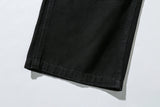 Double Knee Denim Pants (Black)