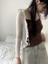 Dao shirring drape sleeveless