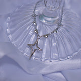 heart star necklace