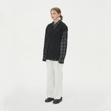 LAMBSWOOL V NECK KNIT VEST_BLACK (6611350913142)