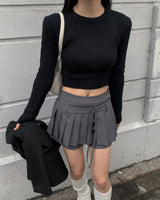 ローププリーツスカートパンツ