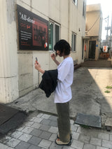 ポイントウォッシングワイドデニム