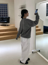 ナットrネックニット