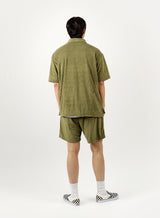 TERRY POLO SHIRT khaki (6581467316342)