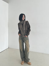 ソフトリップラインニット/Soft lip line knit (5color)