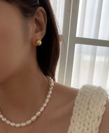 メルティングボールピアス / melting ball earring