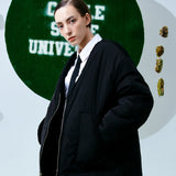 [UNISEX] Reversible Faux Fur Cardigan Coat (Black) (6656666140790)
