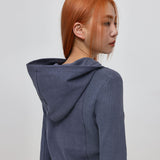 [MADE] Wafflerip Crop Hooded Long Sleeve T-shirt