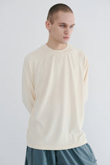 クラシックロゴテリーロングスリーブ / BSR2223FWPO087 CLASSIC LOGO TERRY LONG SLEEVE CREAM